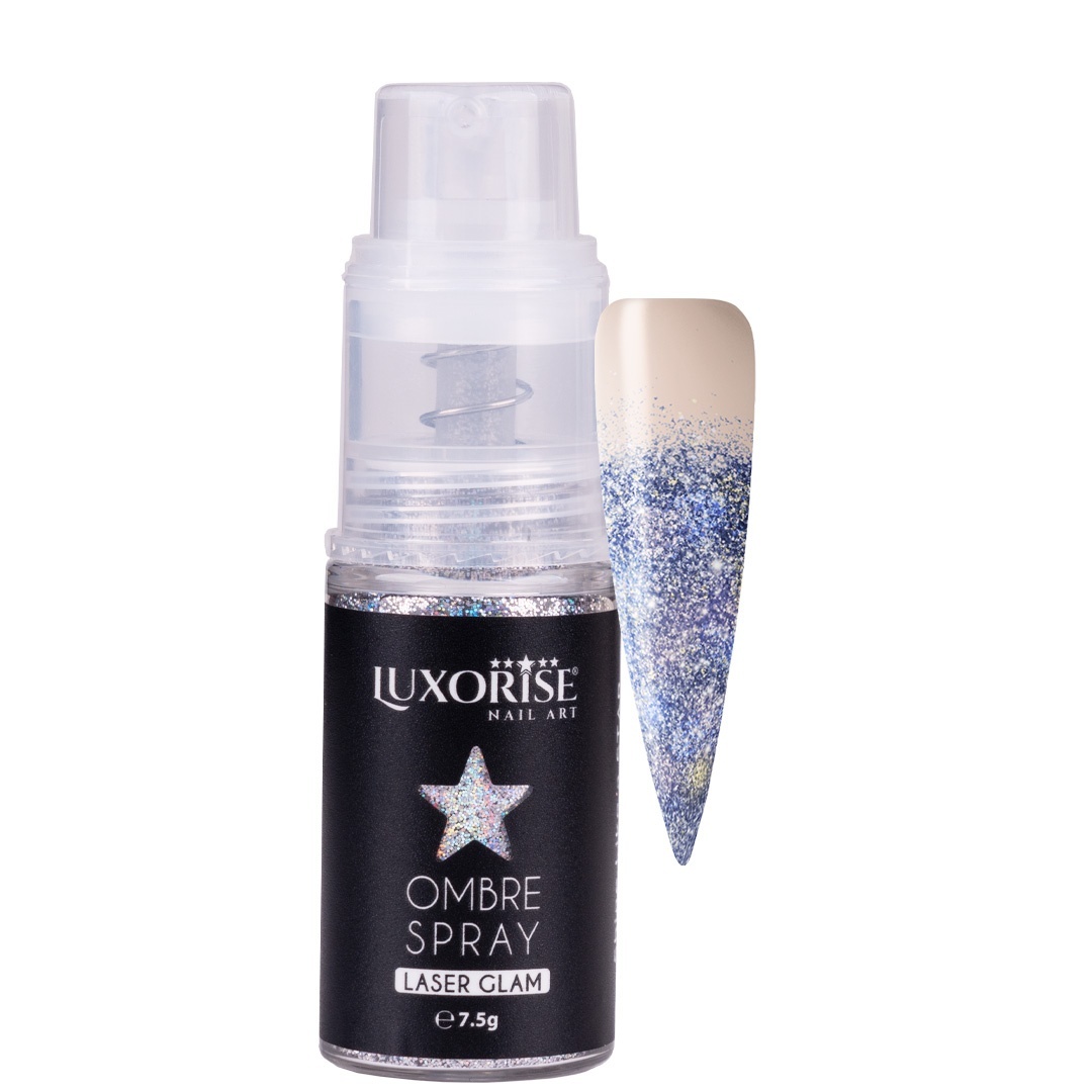 Ombre Spray Nail Art LUXORISE Laser Glam - Unicorns