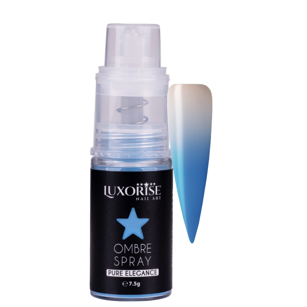 Ombre Spray Nail Art LUXORISE Pure Elegance - Blue