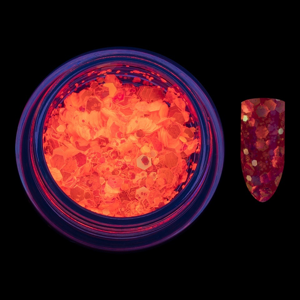 Paiete Unghii Neon Fluorescent LUXORISE, Hot Pink - 2 | YEO