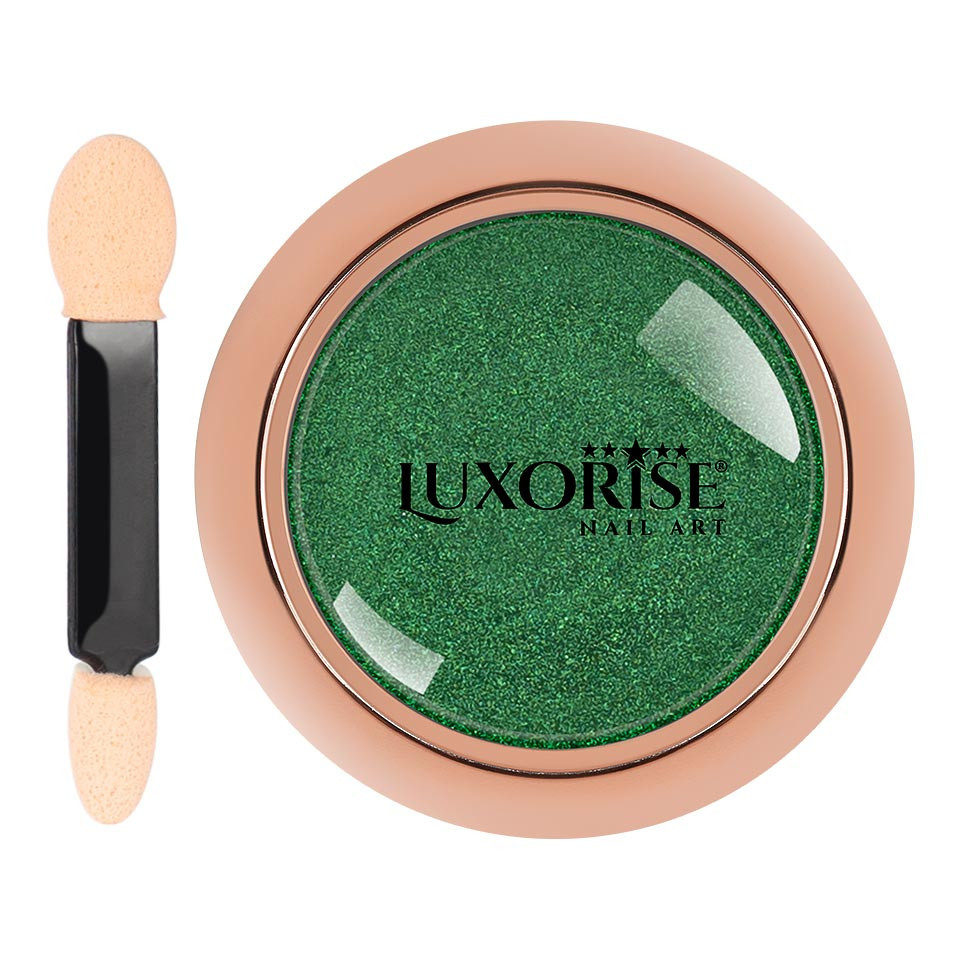 Pigment Unghii Mirror Powder LUXORISE, Lucky Green - 2 | YEO