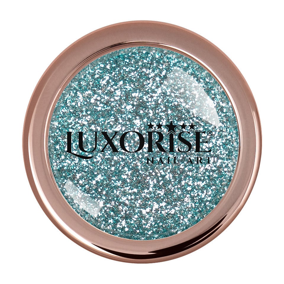 Pigment Unghii Platinum LUXORISE, Pastel Turquoise - 2 | YEO