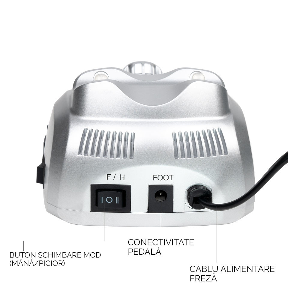 Pila Electrica Profesionala PowerPRO Ultra - LUXORISE , 30.000 RPM, Silver - 3 | YEO