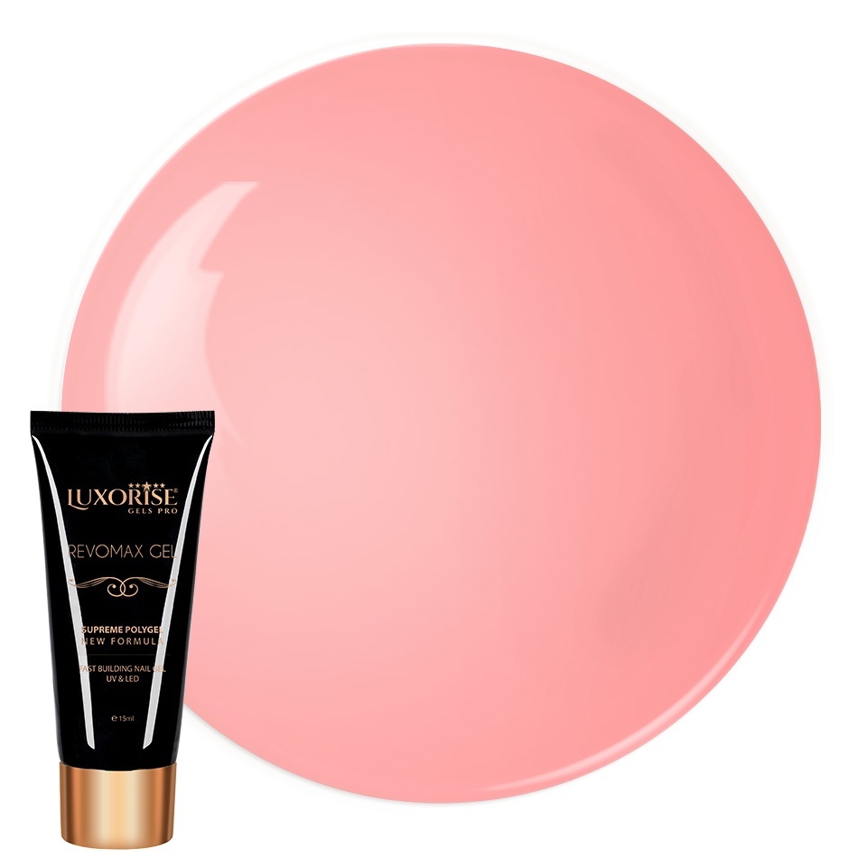Polygel REVOMAX GEL LUXORISE Peach Mousse, 15ml