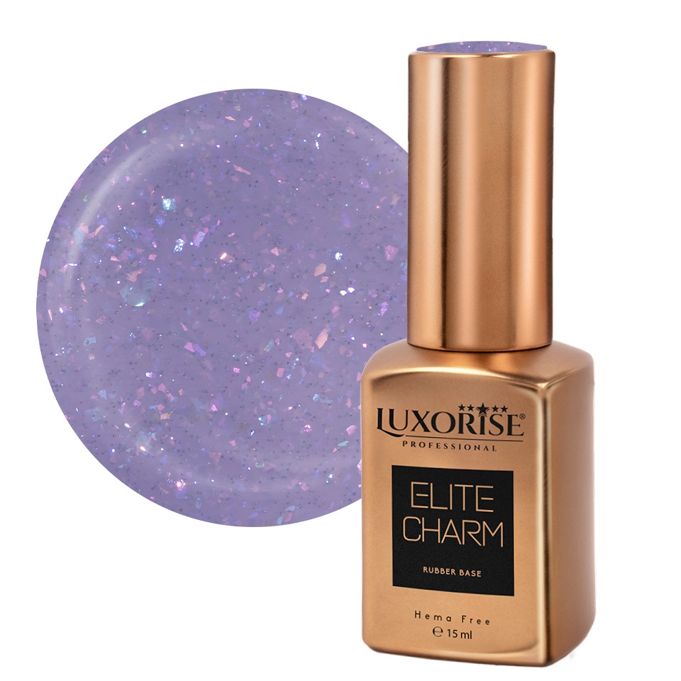 Rubber Base LUXORISE Elite Charm - Holographic Shine 15ml