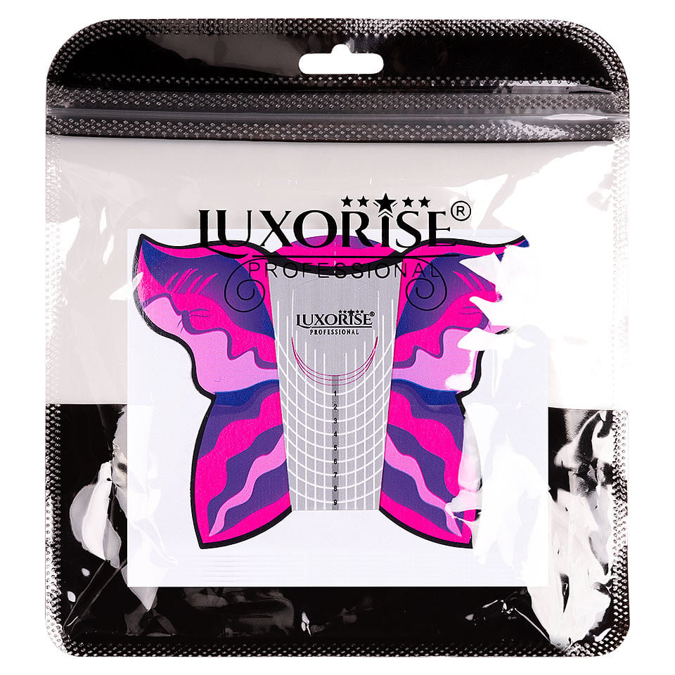 Sabloane Constructie Unghii LUXORISE - Fluture Fuchsia, 50 buc - 1 | YEO