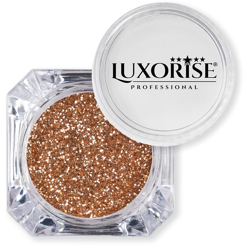 Sclipici Glitter Unghii Pulbere LUXORISE, Red Gold #41 - 1 | YEO