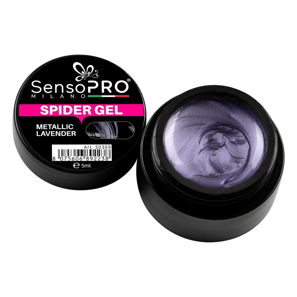 Spider Gel SensoPRO Metallic Lavender, 5 ml