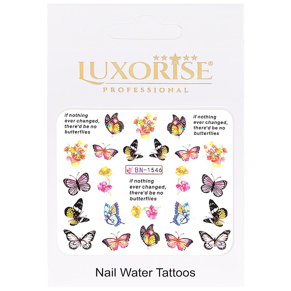 Tatuaj unghii LUXORISE, Butterfly BN-1546 - 1 | YEO