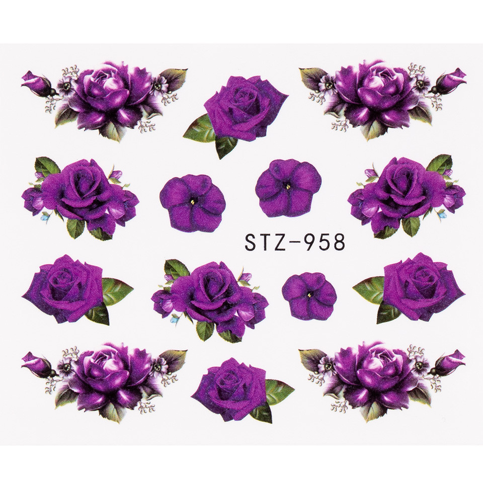 Tatuaj Unghii LUXORISE Flower Tears, STZ-958 - 1 | YEO
