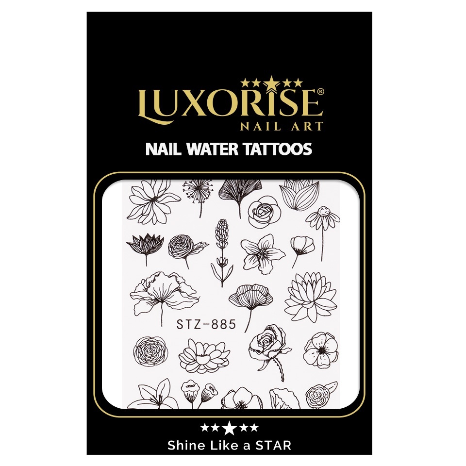 Tatuaj Unghii LUXORISE Simple Flower Fantasy, STZ-885 - 1 | YEO