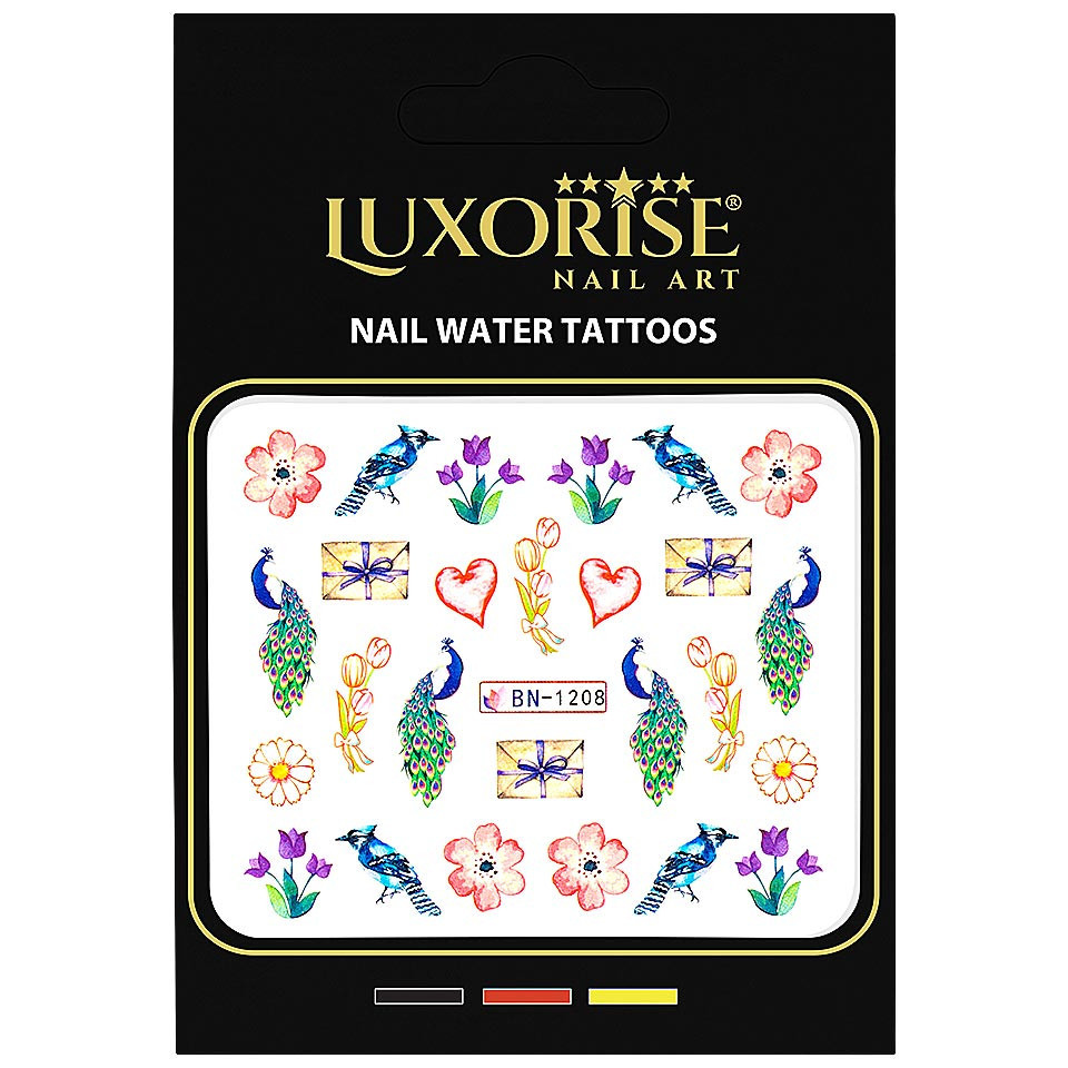 Tatuaj Unghii LUXORISE Spring Letter, BN-1208 - 2 | YEO