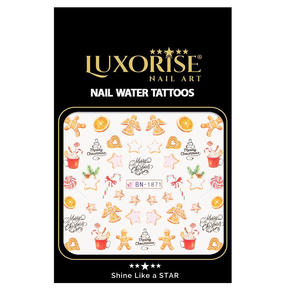 Tatuaj Unghii LUXORISE Sweets for Santa, BN-1871 - 1 | YEO
