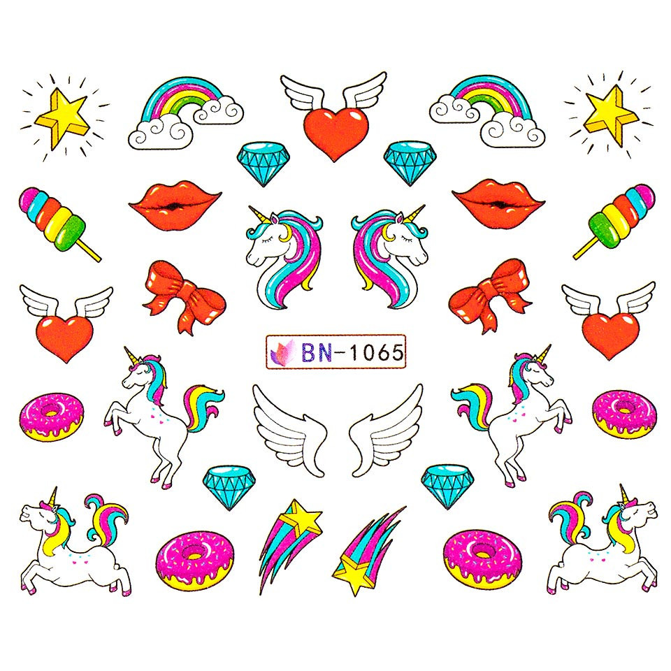 Tatuaj Unghii LUXORISE Unicorn Kiss, BN-1065