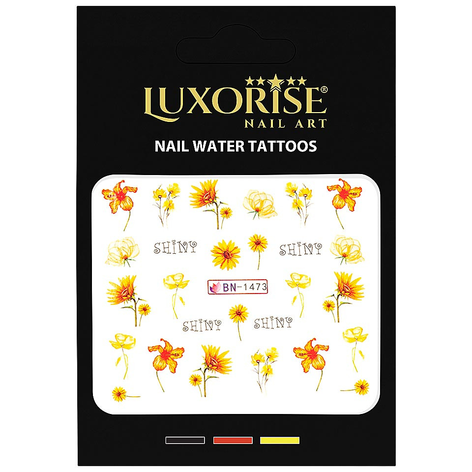 Tatuaj unghii LUXORISE, Yellow Flirt BN-1473 - 1 | YEO