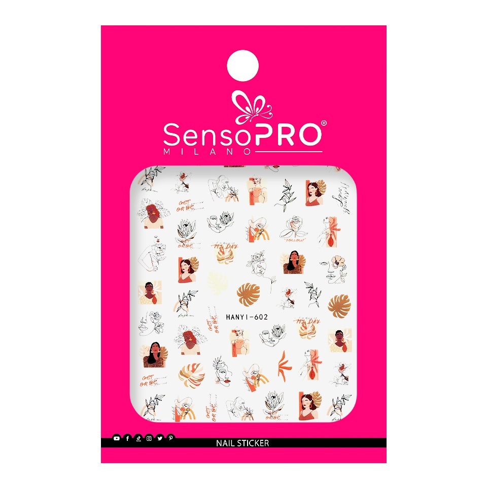 Abtibilduri Unghii SensoPRO Milano Summer Flavour, model HANYI-602 - 1 | YEO