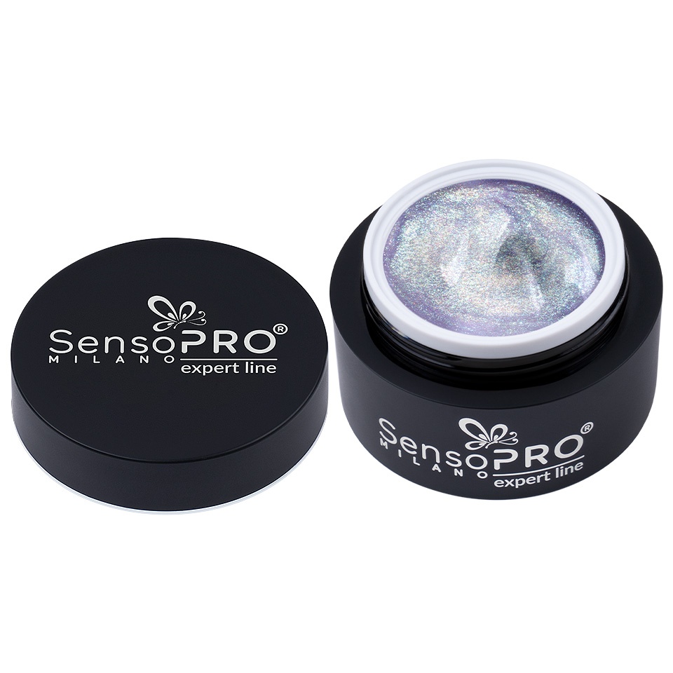 Gel Constructie Unghii Expert Line SensoPRO Milano - Holographic Lilac 30ml - 1 | YEO