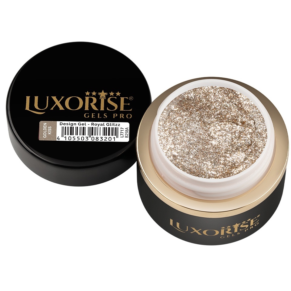 Gel Design 3D LUXORISE - Royal Glitz, Golden Kiss 5ml - 1 | YEO