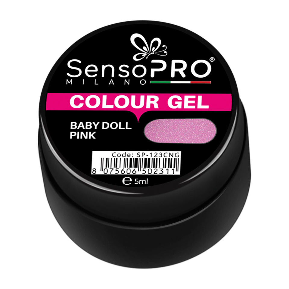 Gel UV Colorat Baby Doll Pink 5ml, SensoPRO Milano - 1 | YEO