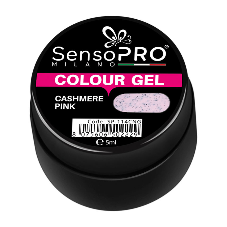 Gel UV Colorat Cashmere Pink 5ml, SensoPRO Milano - 1 | YEO