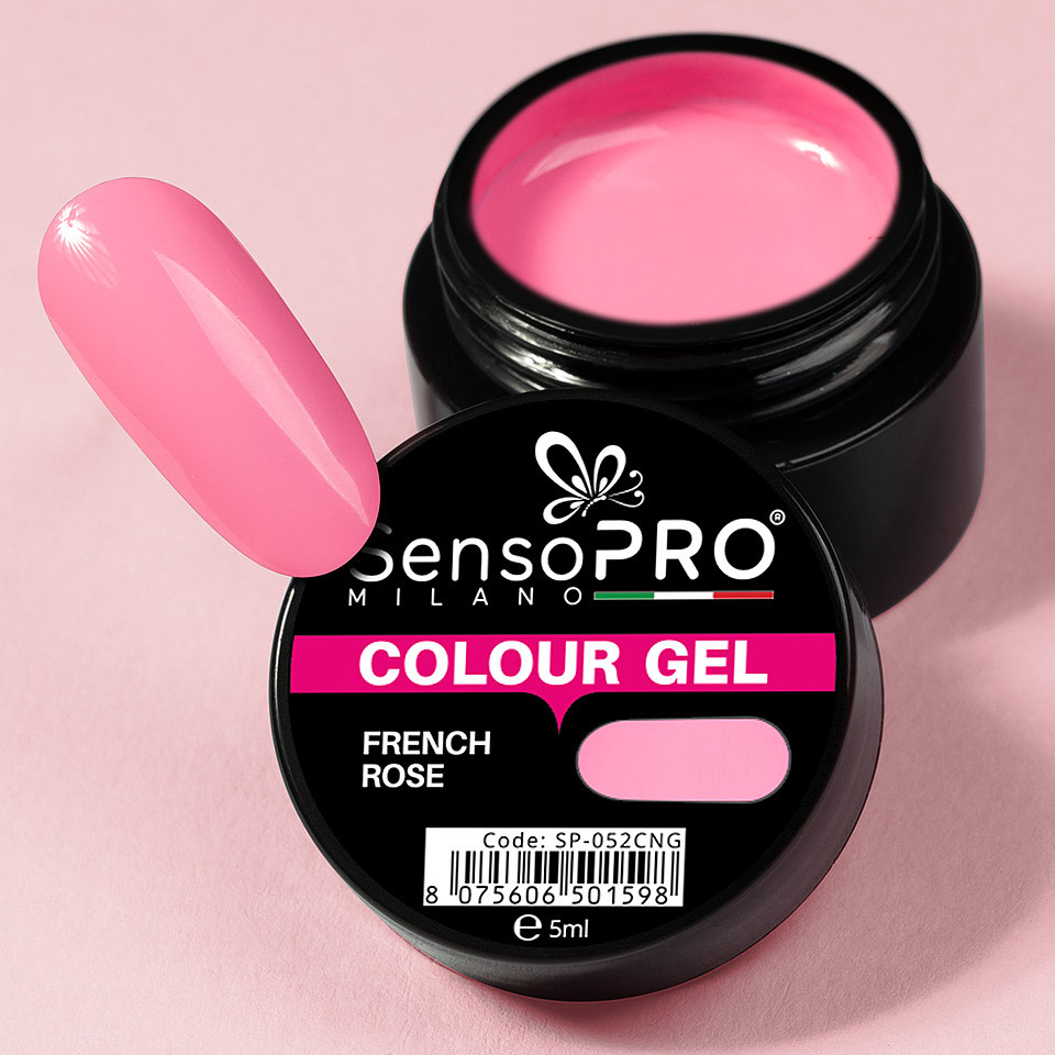 Gel UV Colorat French Rose 5ml, SensoPRO Milano - 2 | YEO