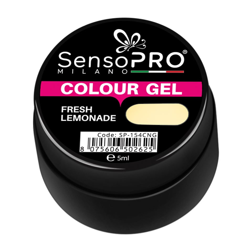 Gel UV Colorat Fresh Lemonade 5ml, SensoPRO Milano - 1 | YEO