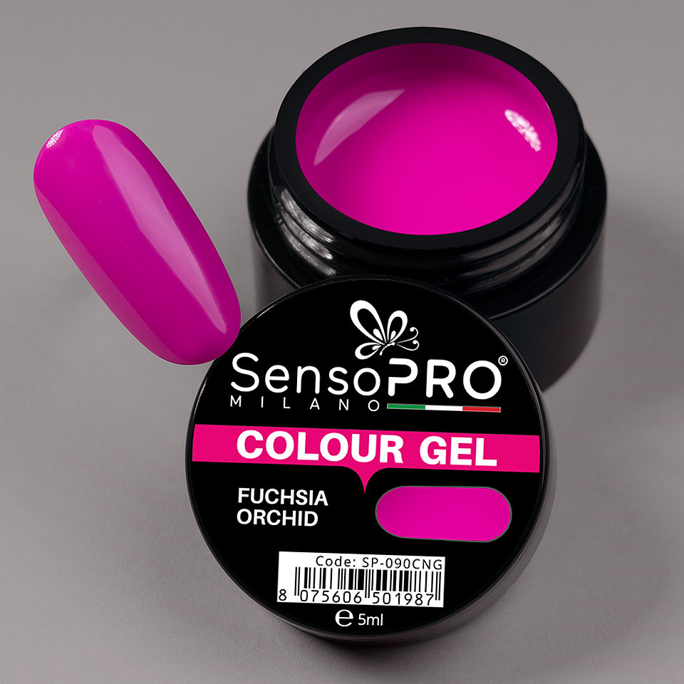 Gel UV Colorat Fuchsia Orchid 5ml, SensoPRO Milano - 3 | YEO