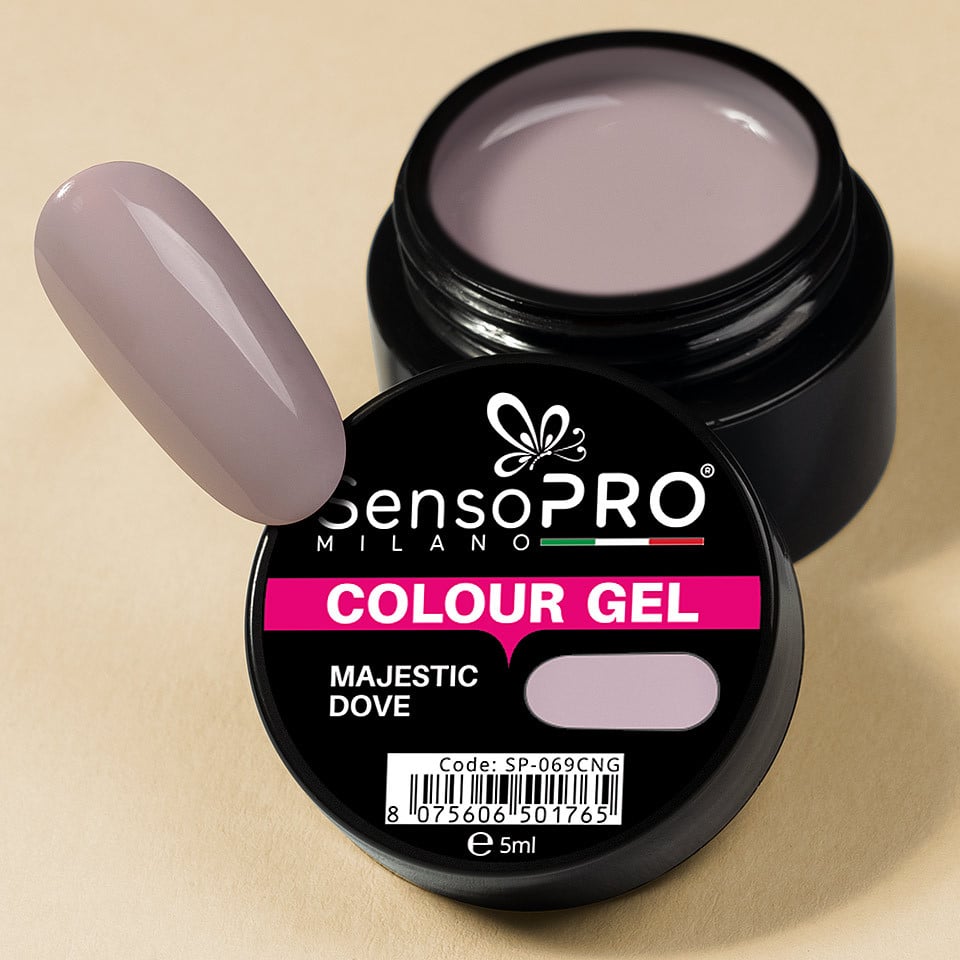 Gel UV Colorat Majestic Dove 5ml, SensoPRO Milano - 2 | YEO