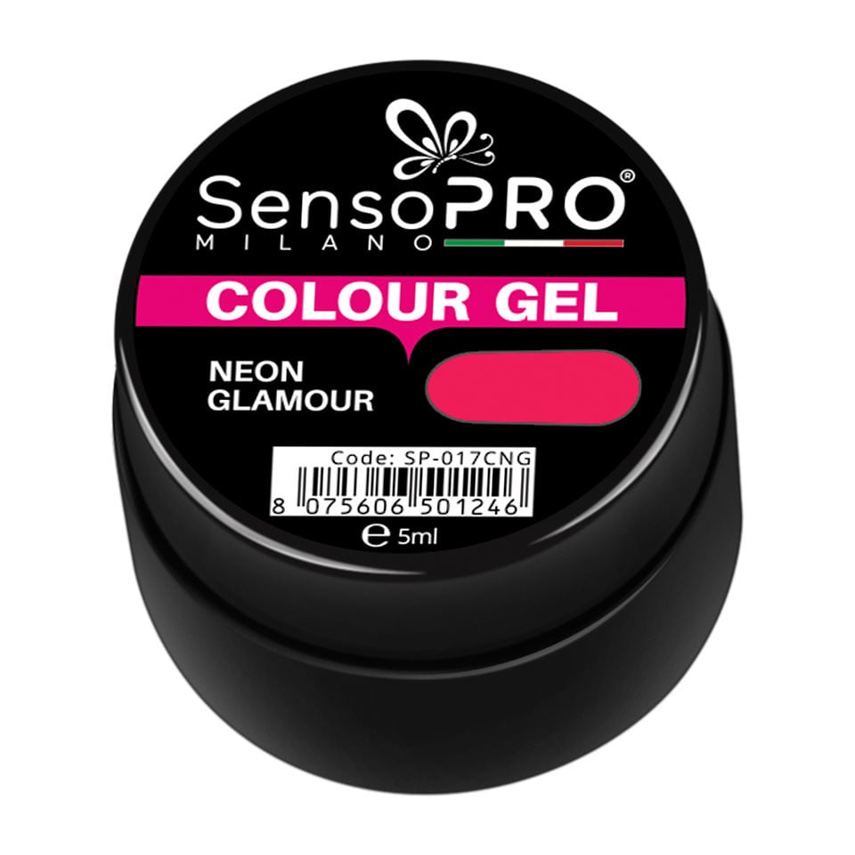 Gel UV Colorat Neon Glamour 5ml, SensoPRO Milano - 1 | YEO