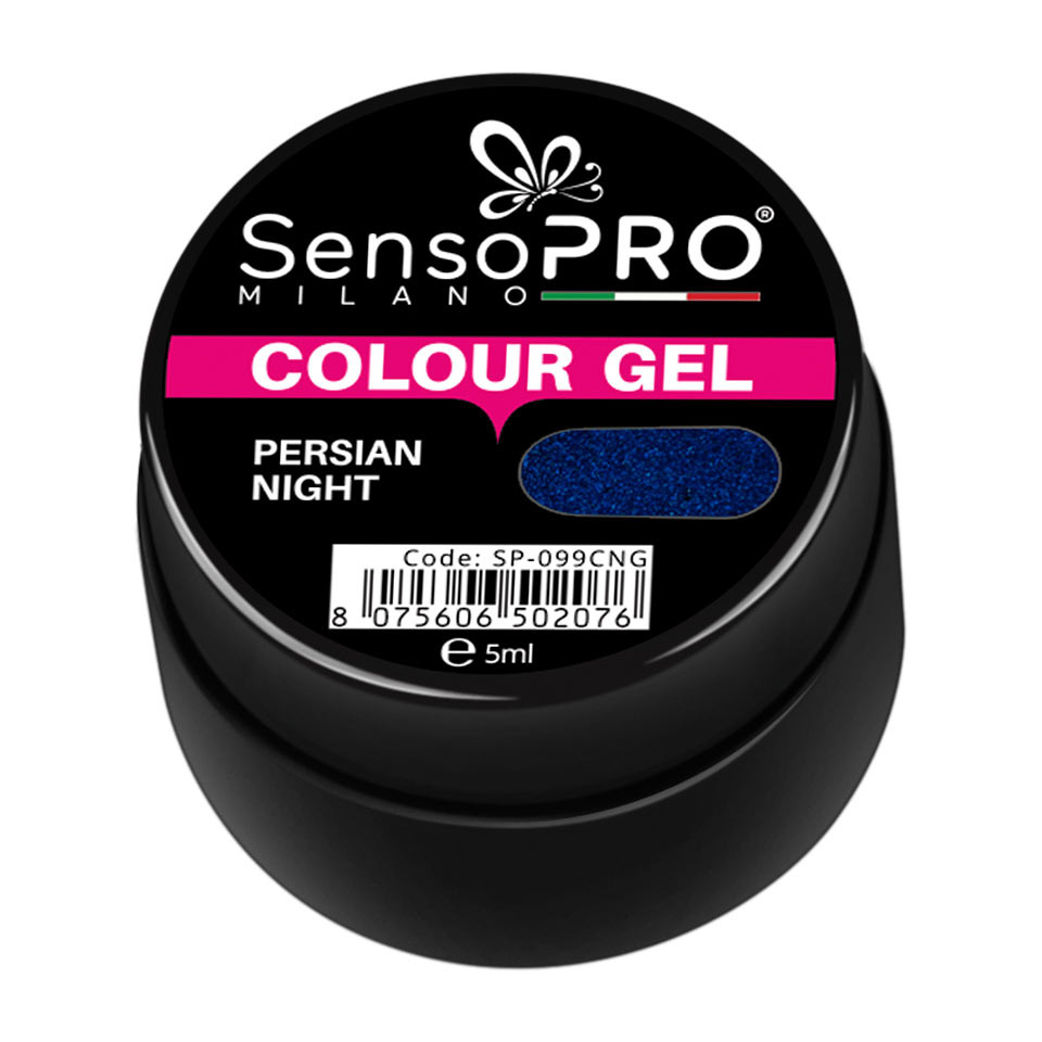 Gel UV Colorat Persian Night 5ml, SensoPRO Milano - 1 | YEO