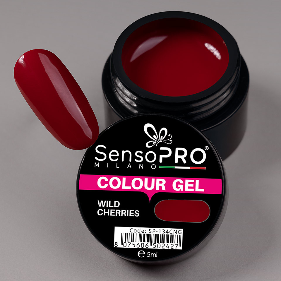 Gel UV Colorat Wild Cherries 5ml, SensoPRO Milano - 2 | YEO