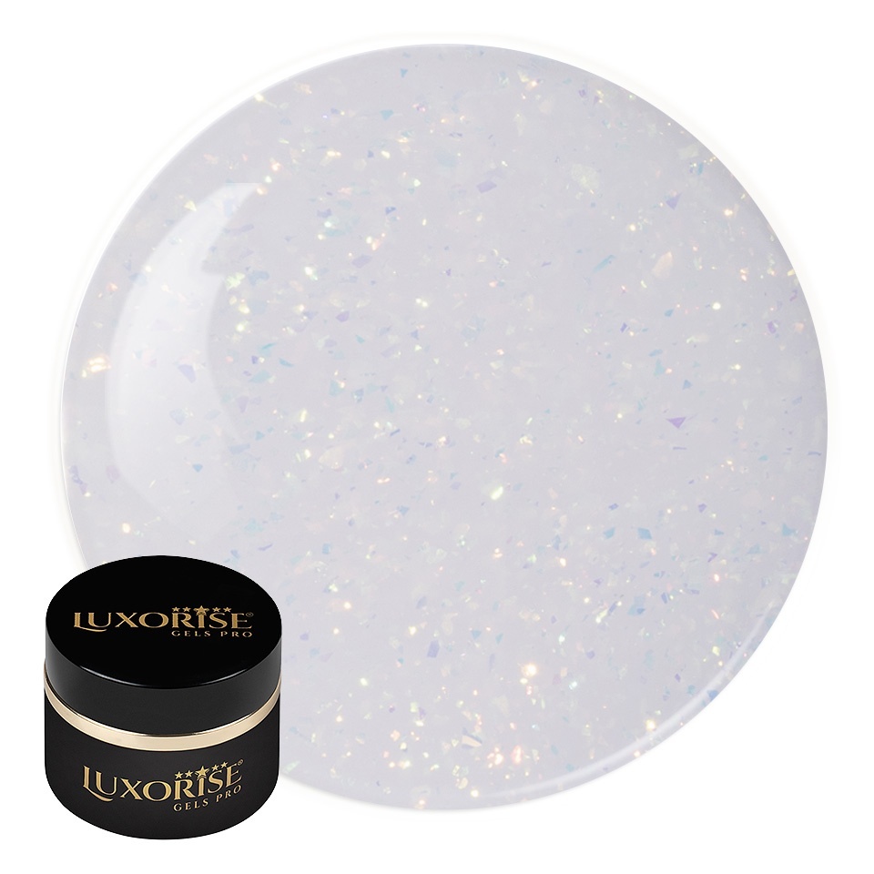 Gel UV Constructie Unghii RevoFlex LUXORISE 15ml, Angelic Glimmer