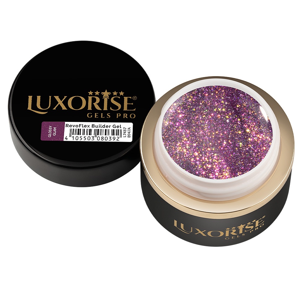Gel UV Constructie Unghii RevoFlex LUXORISE 15ml, Glossy Glam - 2 | YEO