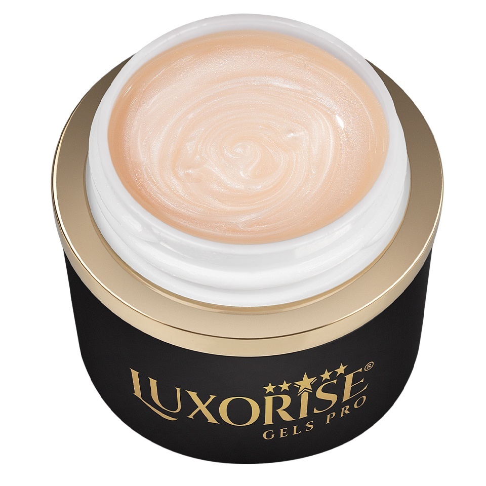 Gel UV Constructie Unghii RevoFlex Royal Pearls LUXORISE 15ml, Ivory Veil - 1 | YEO
