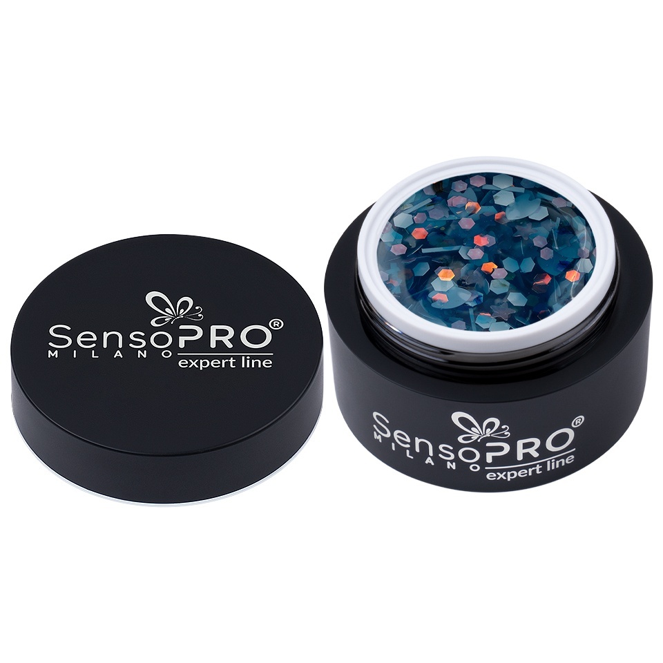 Gel UV Transparent Bloom Dream, SensoPRO Milano Expert Line - Sea Bubbles 5ml - 2 | YEO