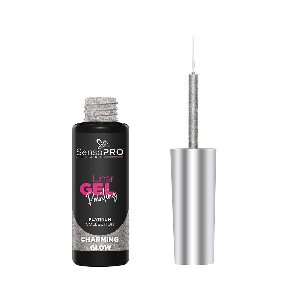 Liner Gel UV Pictura Unghii SensoPRO Milano Platinum - Charming Glow 8ml - 1 | YEO