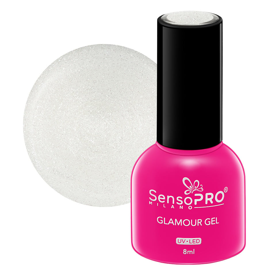 Oja Semipermanenta Glamour Gel SensoPRO Milano 8ml, Let\'s Glow #109