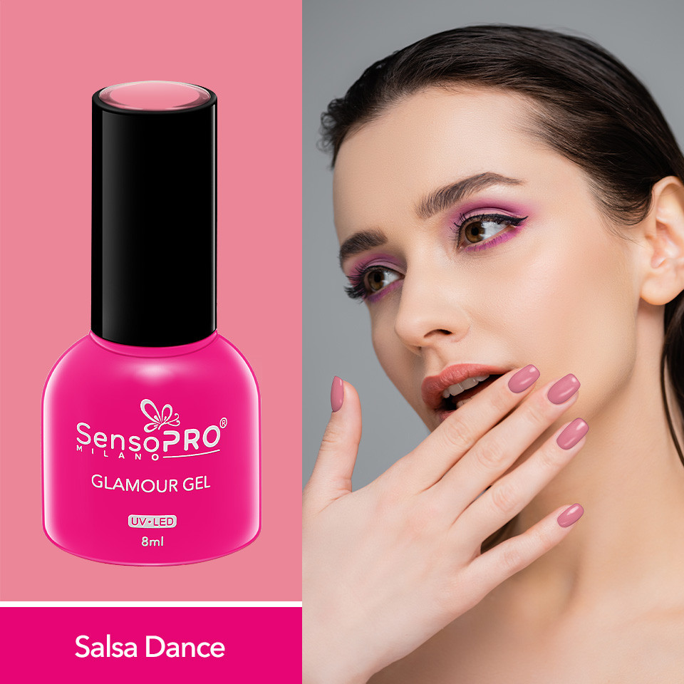 Oja Semipermanenta Glamour Gel SensoPRO Milano 8ml, Salsa Dance #89 - 1 | YEO