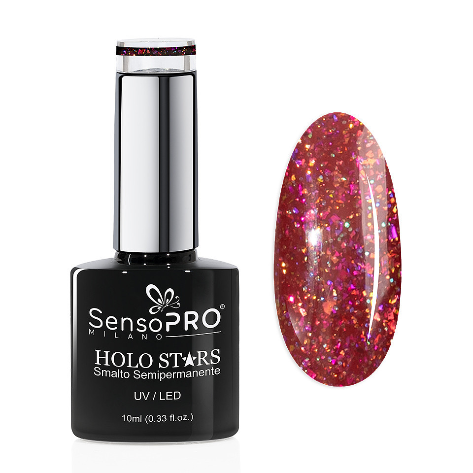 Oja Semipermanenta Holo Stars SensoPRO Milano 10ml, Space Glitz #19 - 1 | YEO