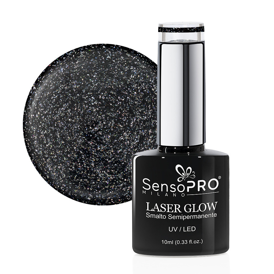 Oja Semipermanenta Holografica Laser Glow SensoPRO Milano 10ml, Galaxy Fantasy #34