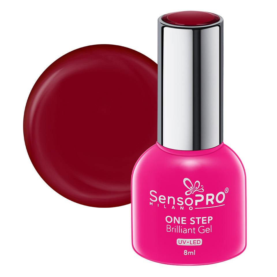 Oja Semipermanenta One Step Brilliant Gel SensoPRO Milano 8ml, Retro Queen #08