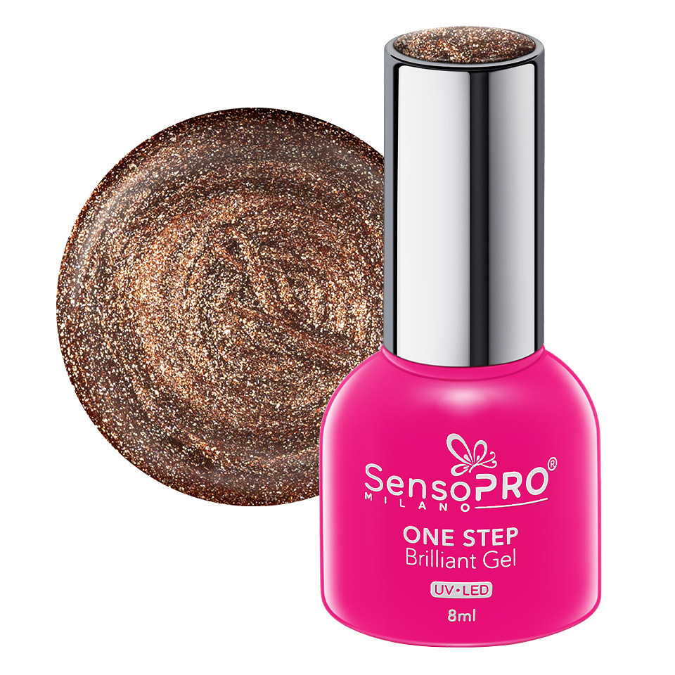 Oja Semipermanenta One Step Brilliant Gel SensoPRO Milano 8ml, Wanted Goddess #74