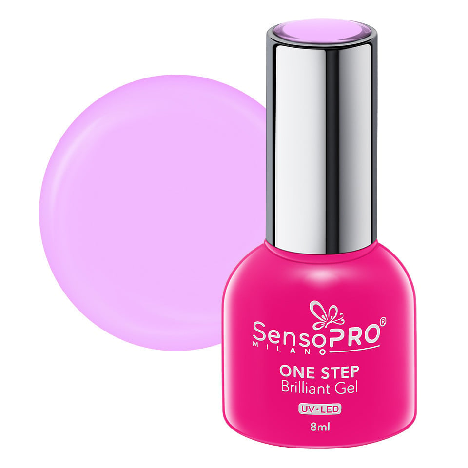 Oja Semipermanenta One Step Brilliant Gel SensoPRO Milano 8ml, Wedding Iris #90