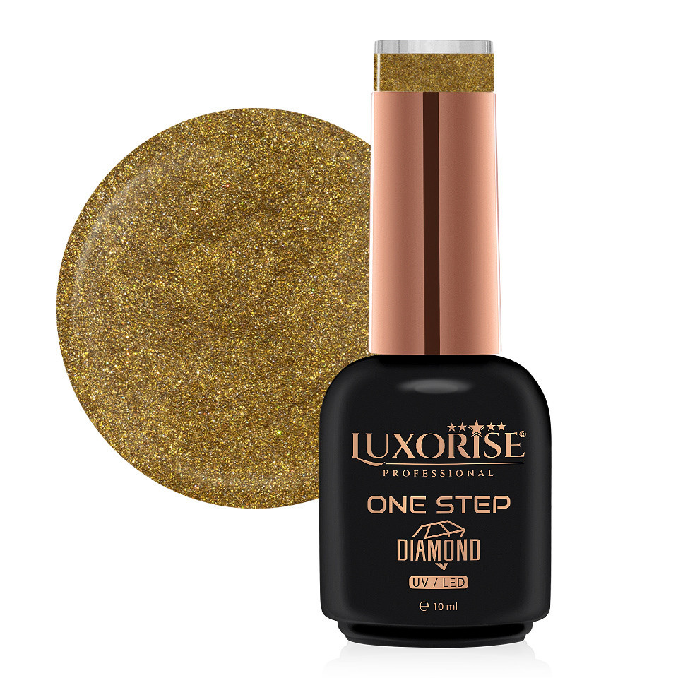 Oja Semipermanenta One Step Diamond Glamor In Gold 10ml, LUXORISE