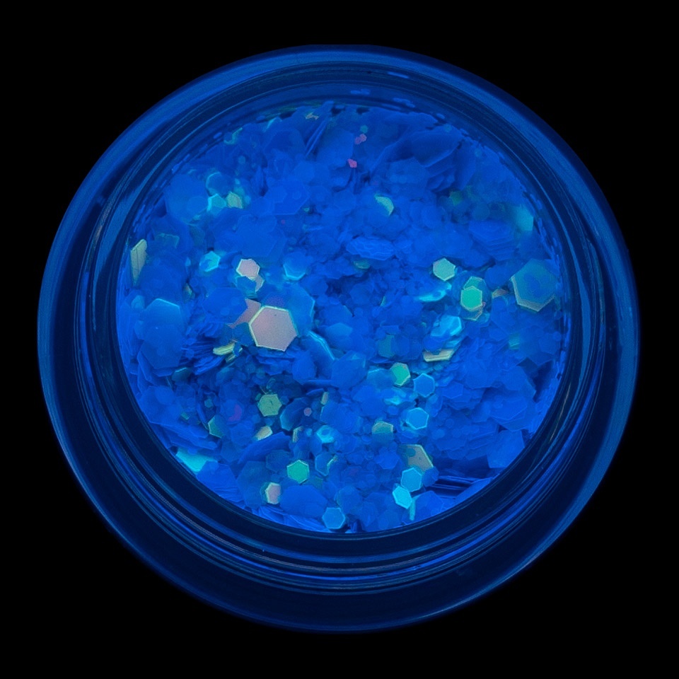 Paiete Unghii Neon Fluorescent LUXORISE, Blue - 4 | YEO