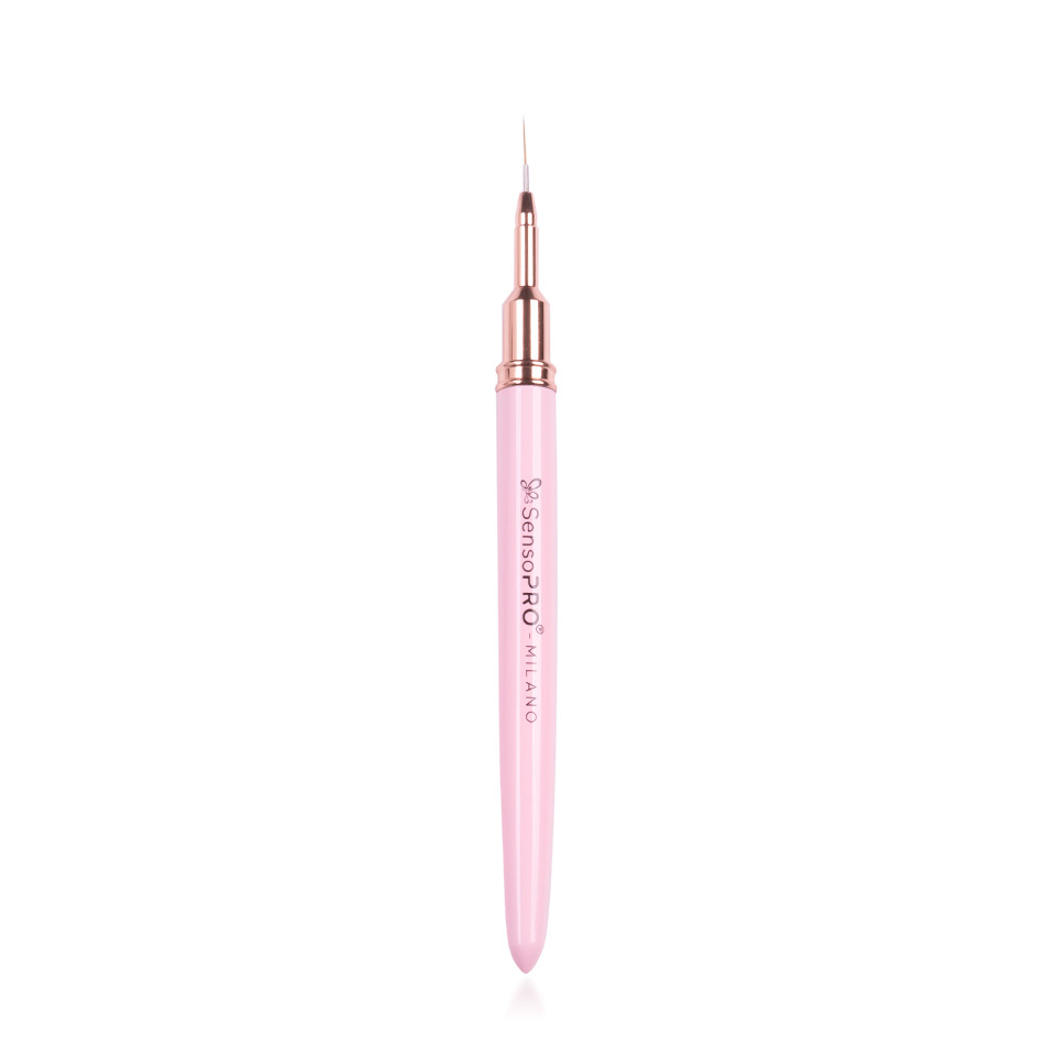 Pensula Unghii Fine Lines SensoPro, Pastel Pink - 2 | YEO