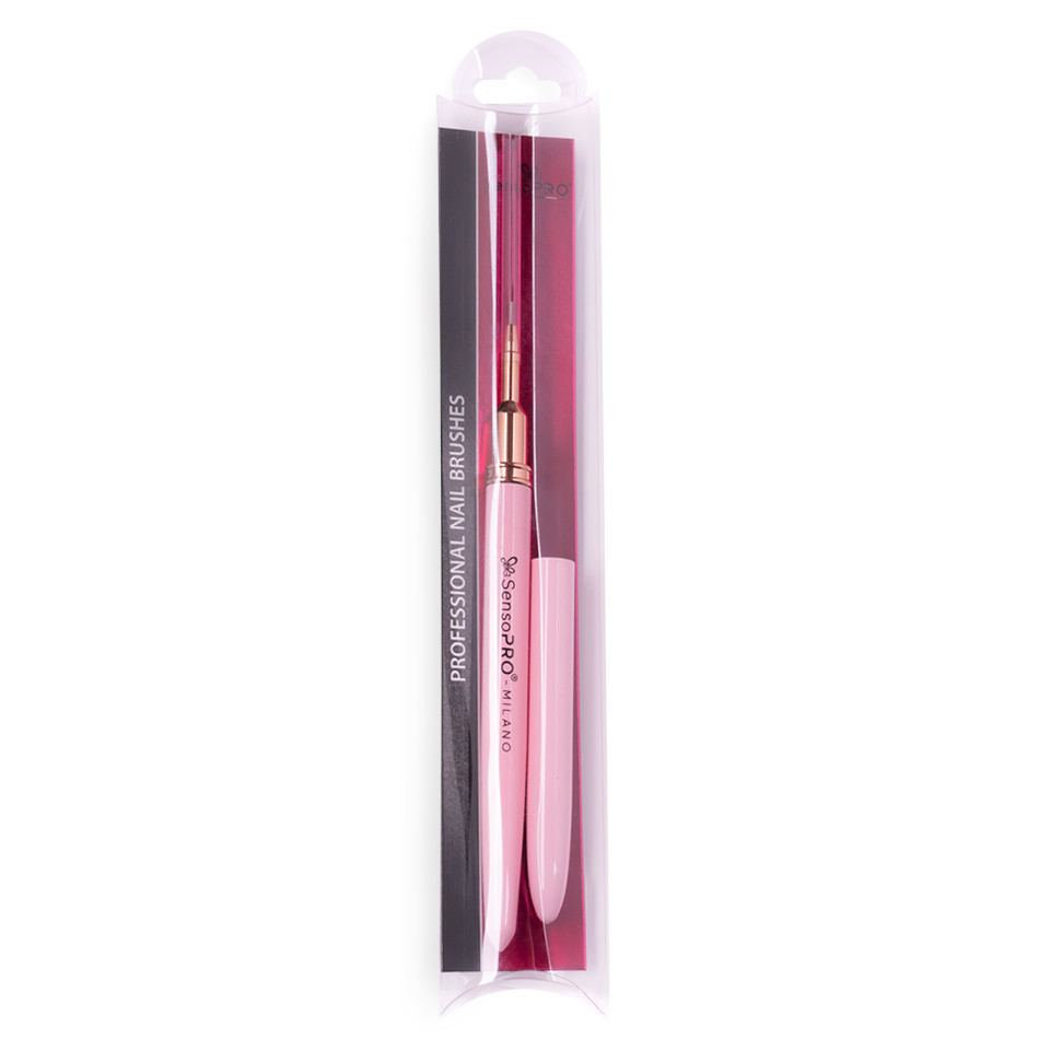 Pensula Unghii Fine Lines SensoPro, Pink Rose - 3 | YEO