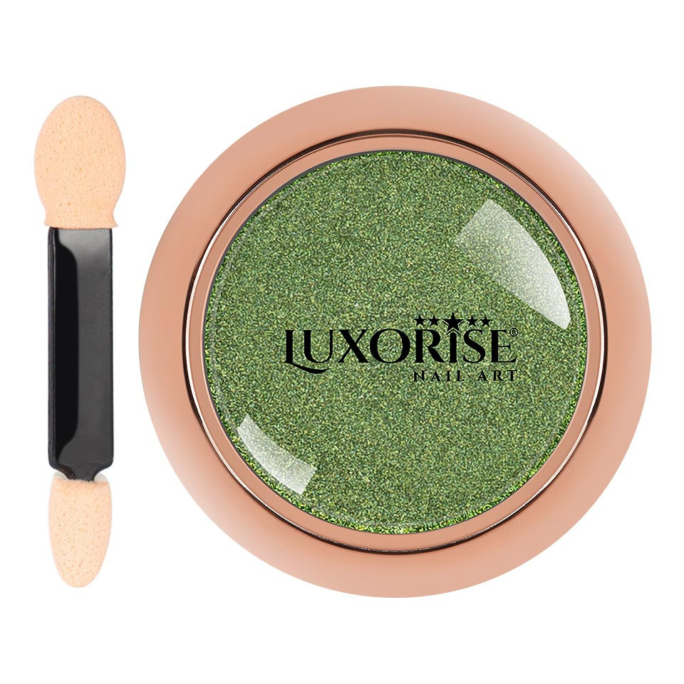 Pigment Unghii Mirror Powder LUXORISE, Fairy Green - 2 | YEO