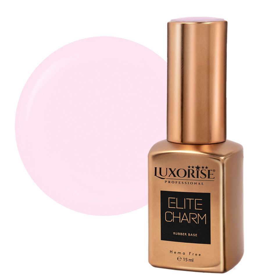 Rubber Base Hema Free LUXORISE ELITE CHARM - Milky Pink 15ml