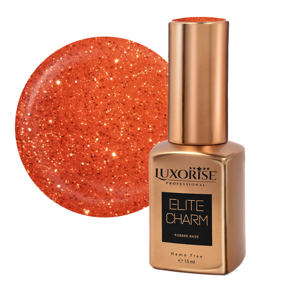 Rubber Base Hema Free LUXORISE ELITE CHARM - Ruby Romance 15ml