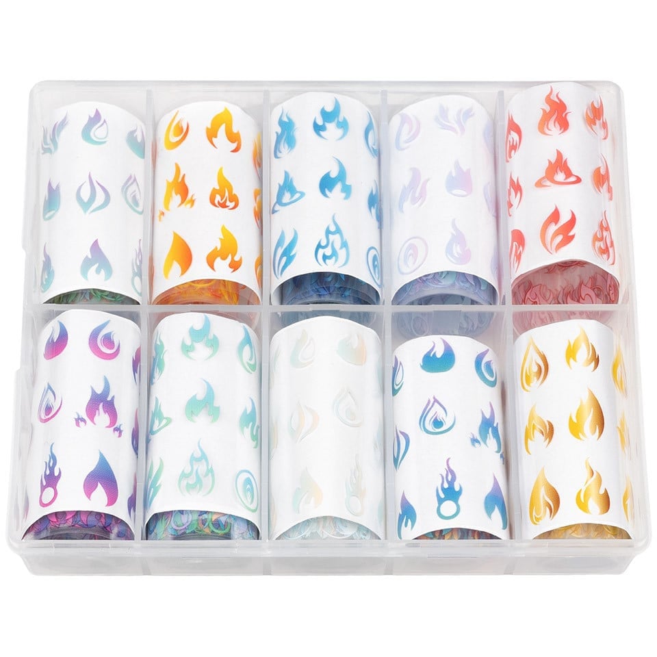 Set Folii Transfer LUXORISE #53 Burning Effect, 10 buc